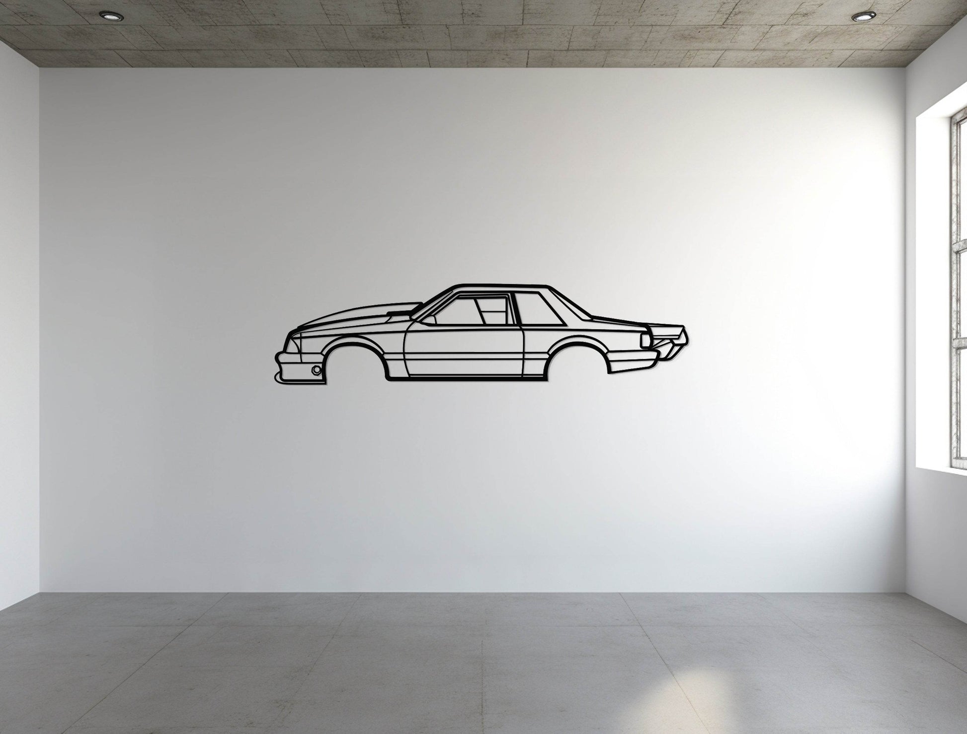 1989 Mustang Foxbody Drag Version - Metal Wall Art - Metal Art