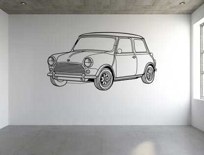 Austin Mini - Metal Wall Art