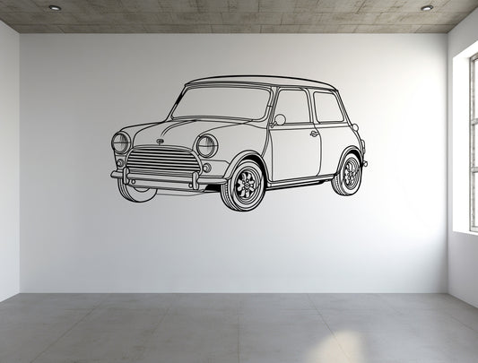 Austin Mini - Metal Wall Art