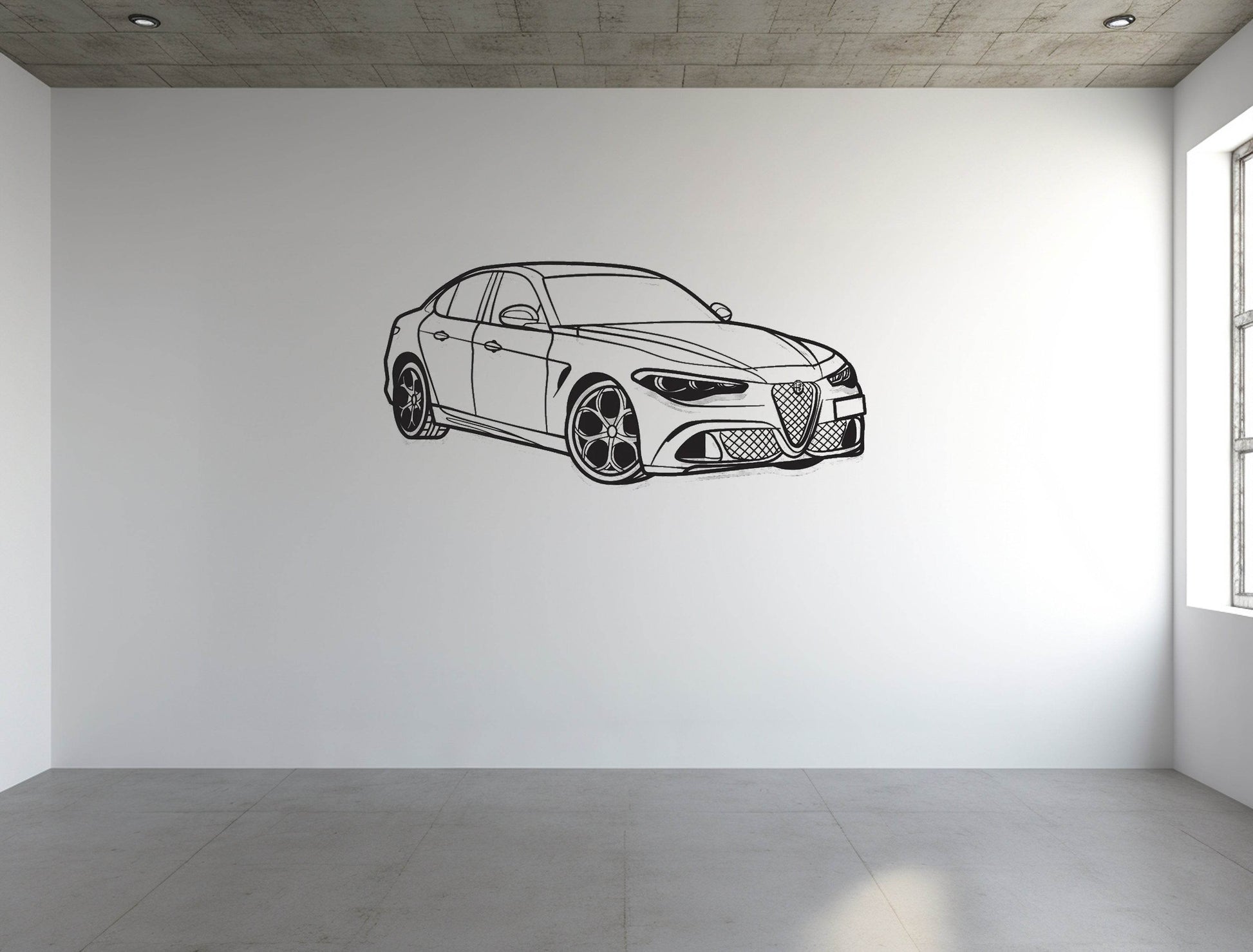 Giulia Quadrifoglio 100th Anniversary - Metal Wall Art - Metal Art
