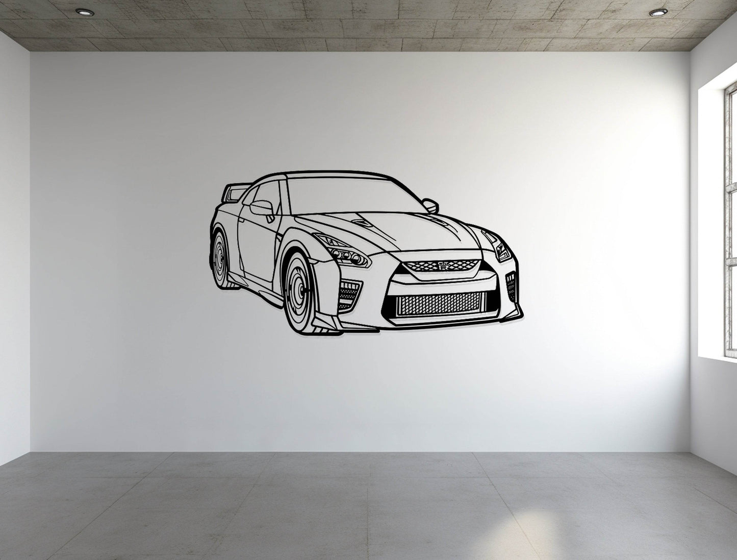 GT-R R35 Perspective - Metal Wall Art - Metal Art