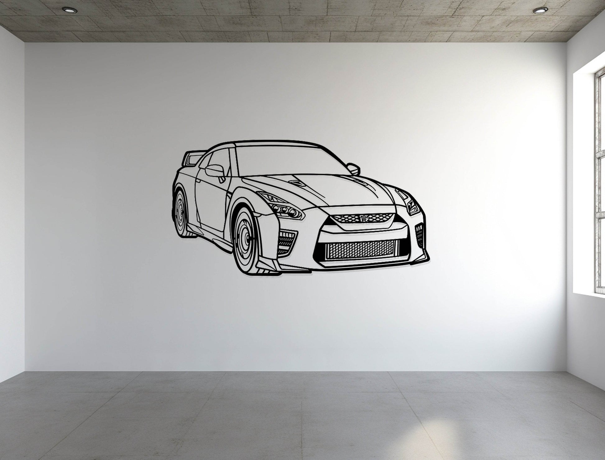 GT-R R35 Perspective - Metal Wall Art - Metal Art
