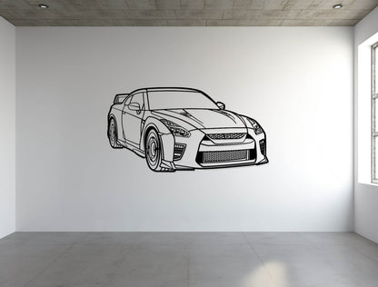 GT-R R35 Perspective - Metal Wall Art - Metal Art