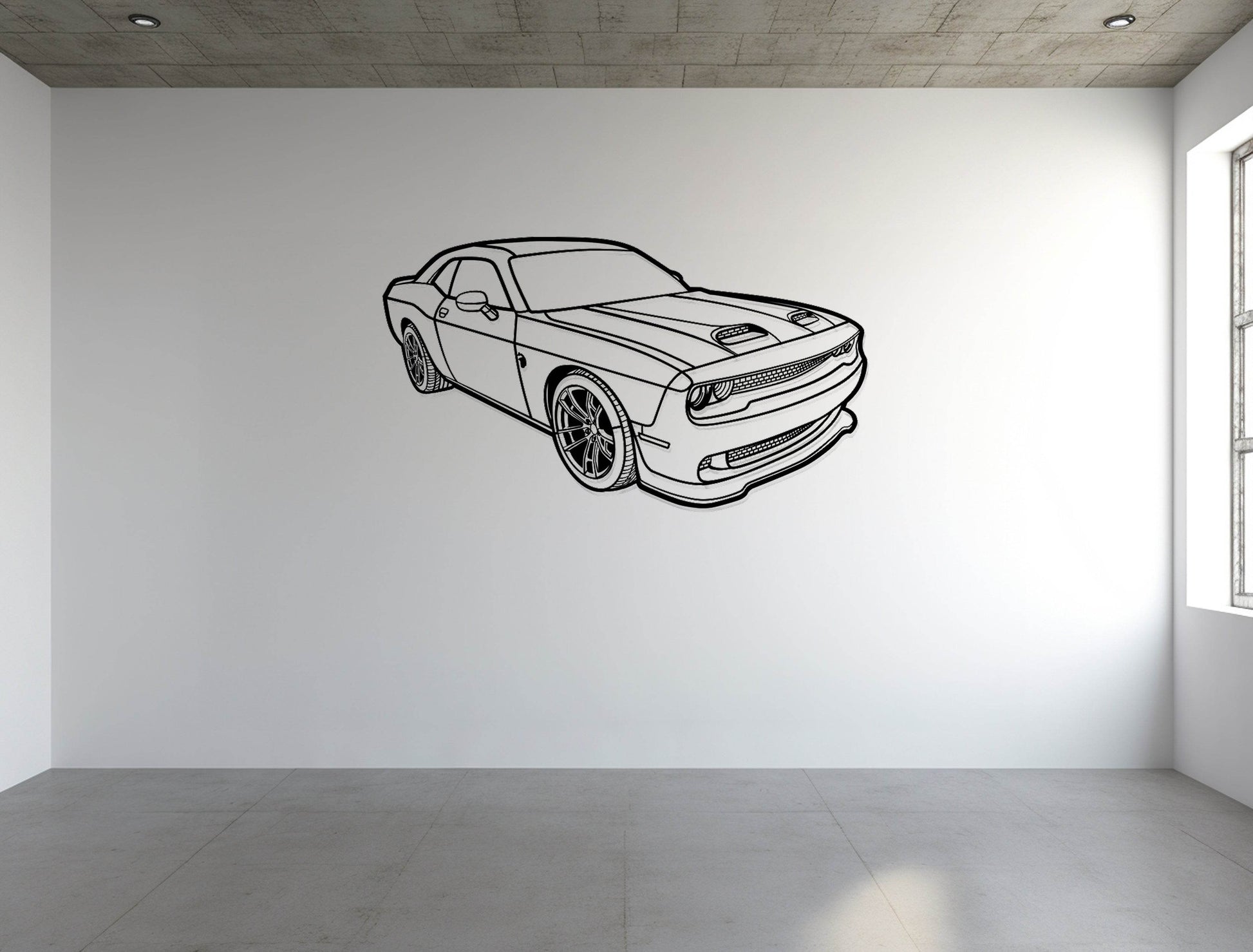 Challenger Hellcat Perspective - Metal Wall Art - Metal Art
