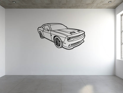 Challenger Hellcat Perspective - Metal Wall Art - Metal Art