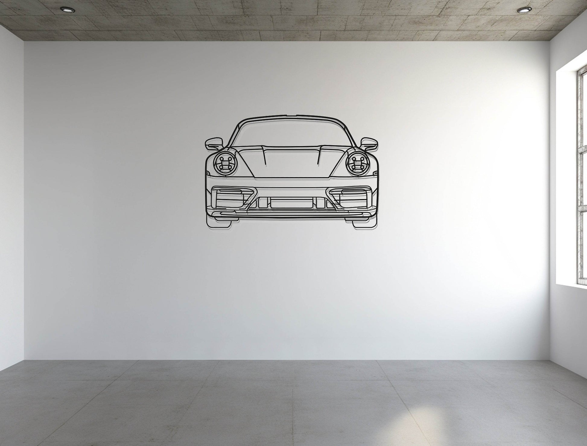 911 Model 992 Front - Metal Wall Art - Metal Art