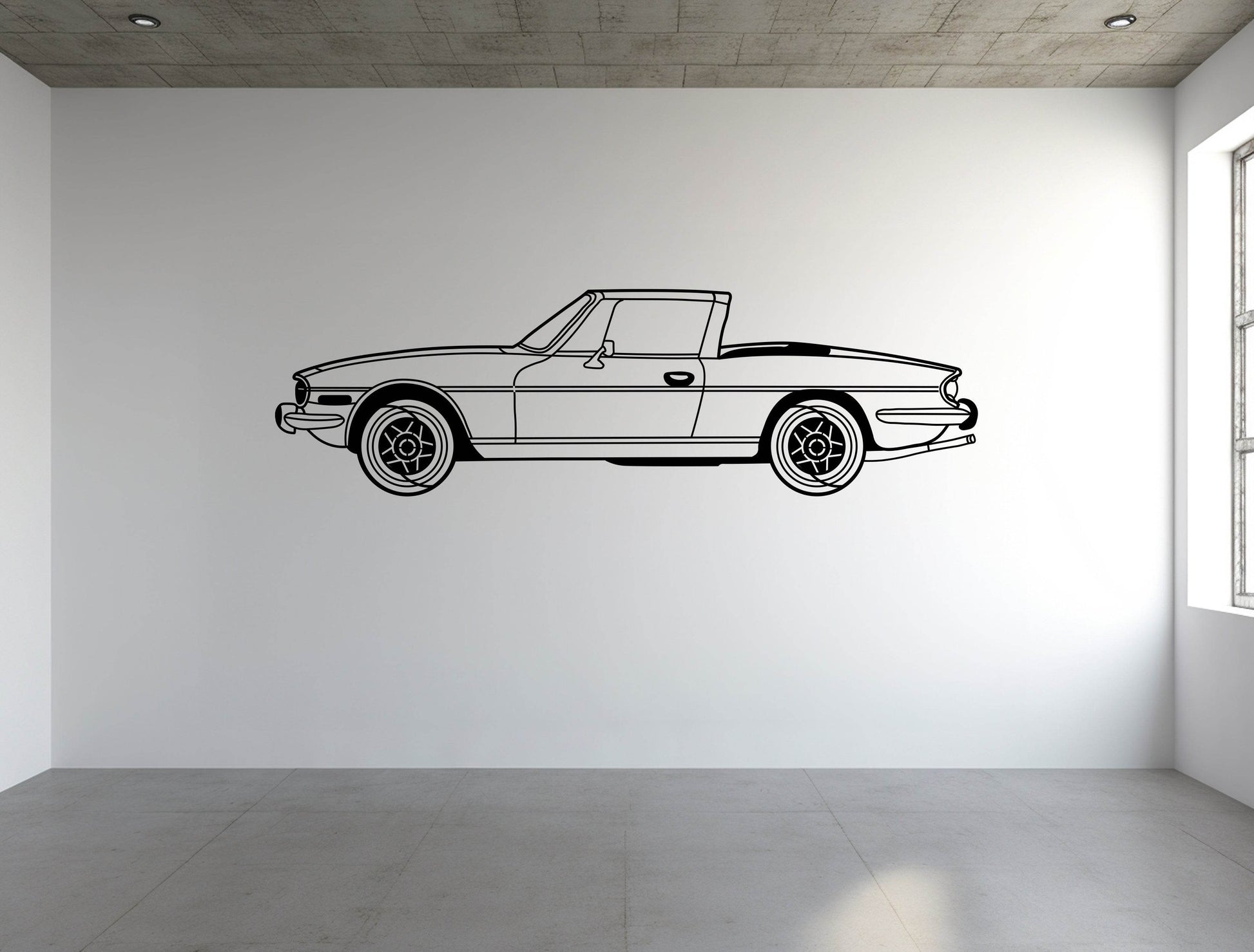 Triumph Stag Side View- Metal Wall Art - Metal Art