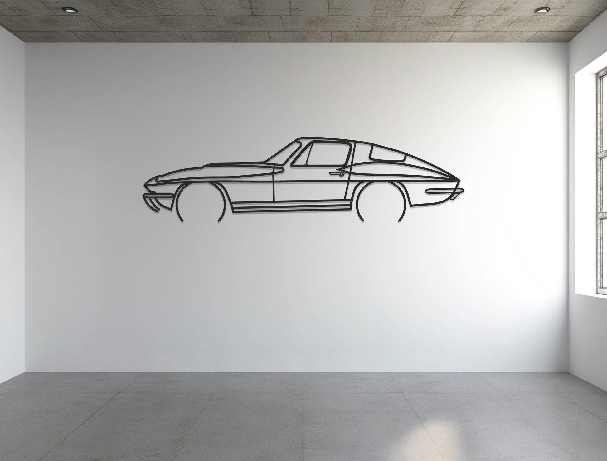 Corvette C2 Sting Ray - Metal Wall Art - Metal Art