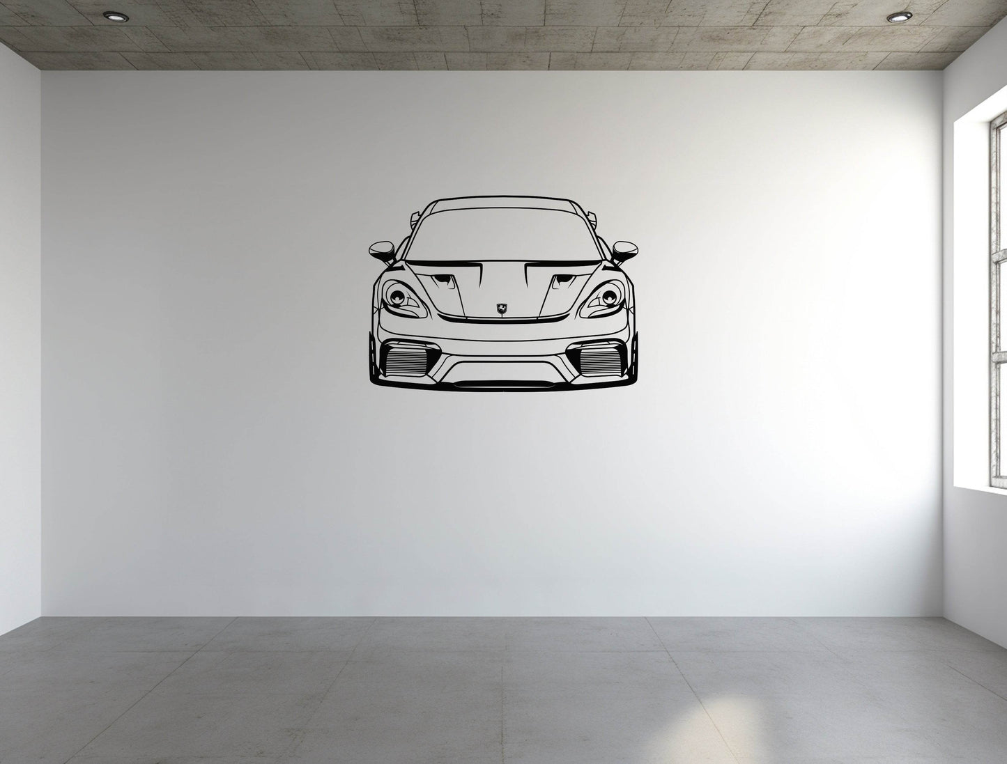 718 Cayman GT4 RS Front View - Metal Wall Art - Metal Art
