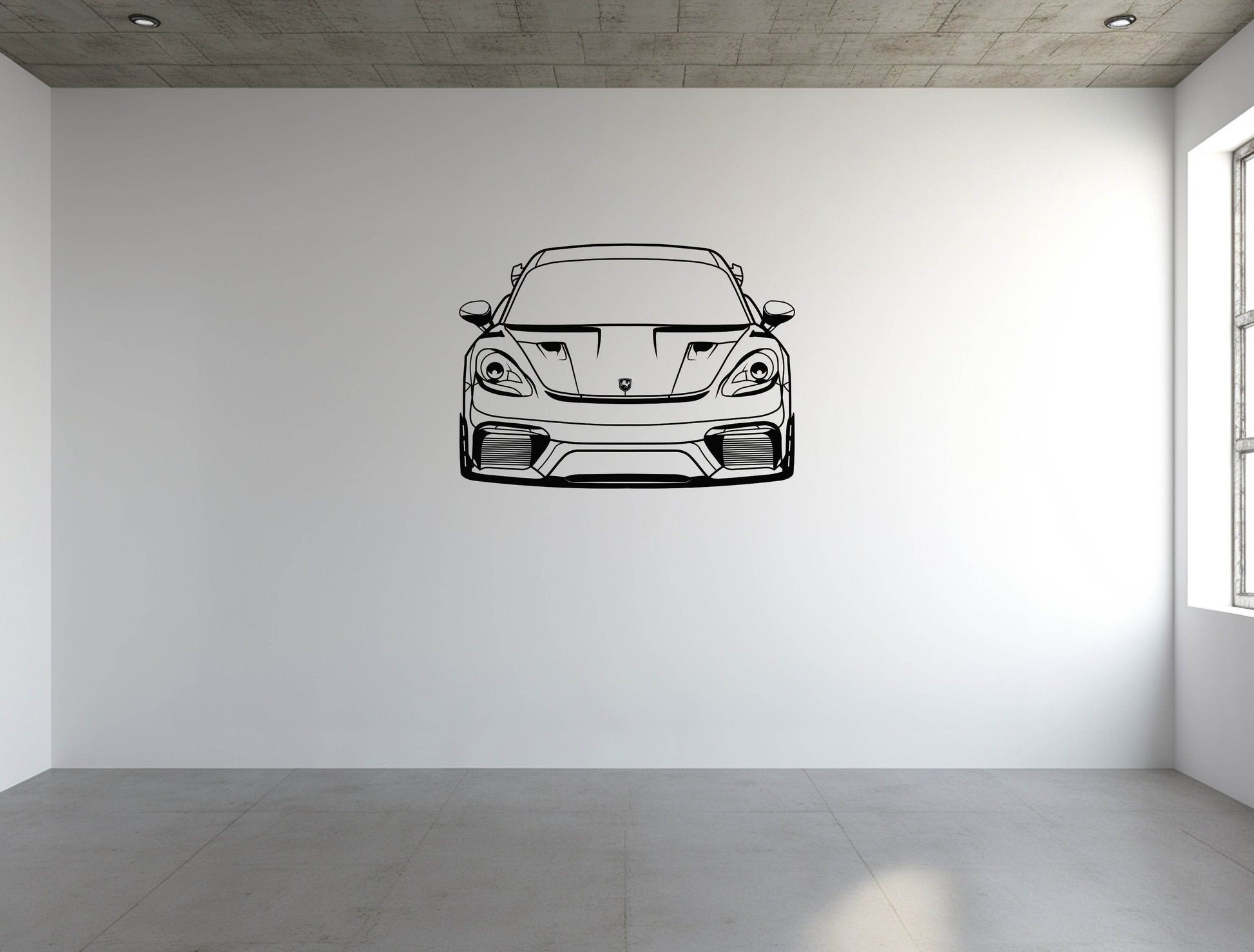 718 Cayman GT4 RS Front View - Metal Wall Art - Metal Art