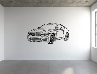 F82 M4 Perspective - Metal Wall Art - Metal Art