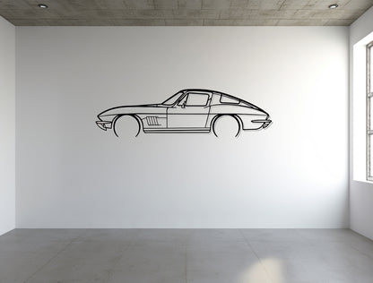 Corvette C2 1967 - Metal Wall Art