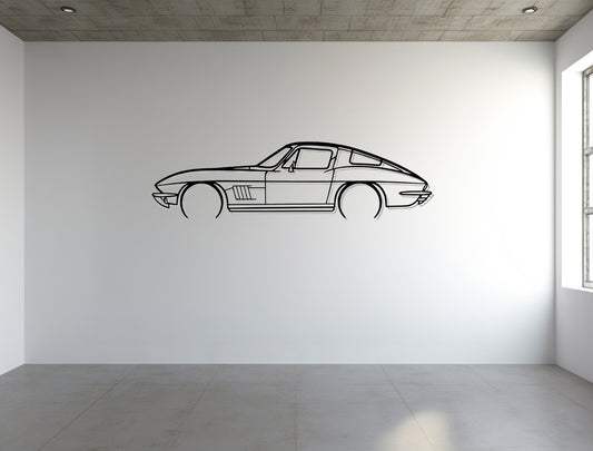 Corvette C2 1967 - Metal Wall Art