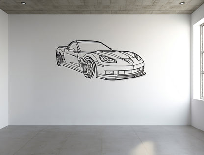 Corvette C6 ZR1 - Metal Wall Art