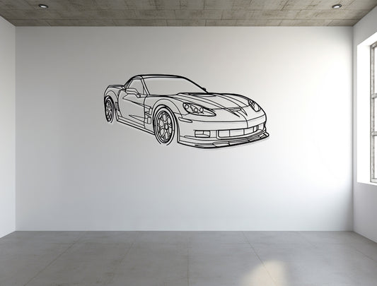 Corvette C6 ZR1 - Metal Wall Art