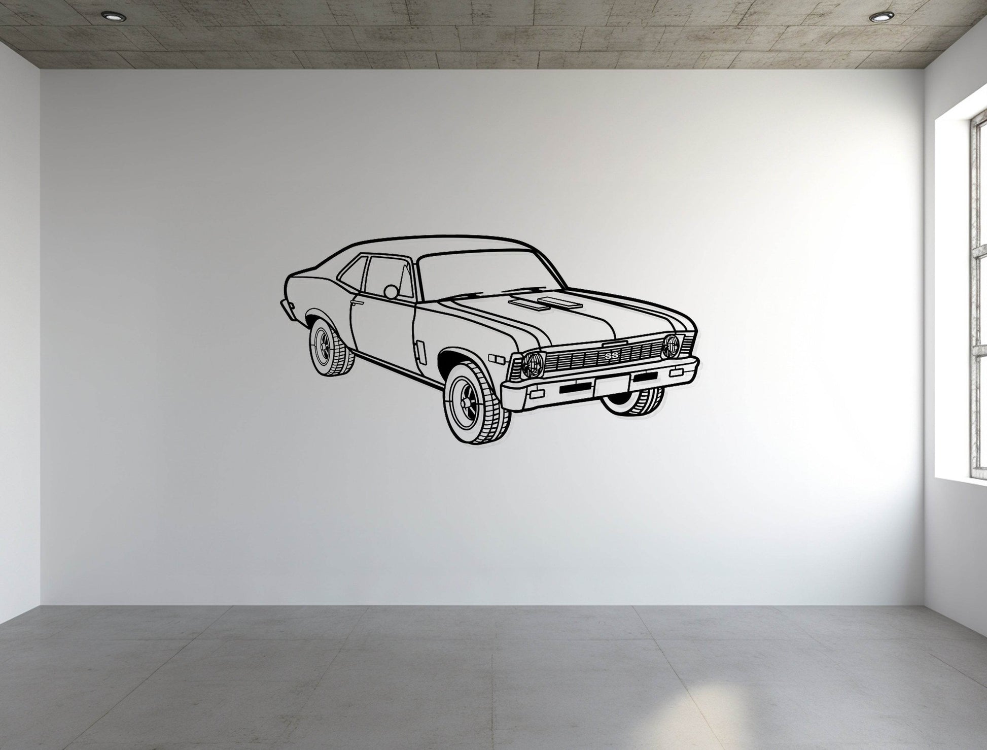 1969 Nova Yenko Perspective - Metal Wall Art - Metal Art