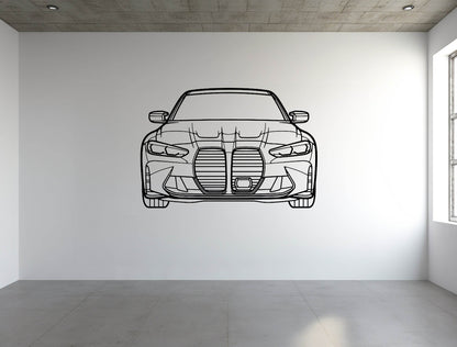 G80 M3 Front - Metal Wall Art - Metal Art