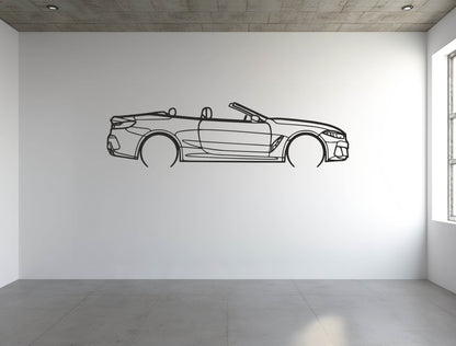 8 Series Convertible (G14) - Metal Wall Art - Metal Art