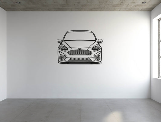 Fiesta MK8 Front - Metal Wall Art - Metal Art