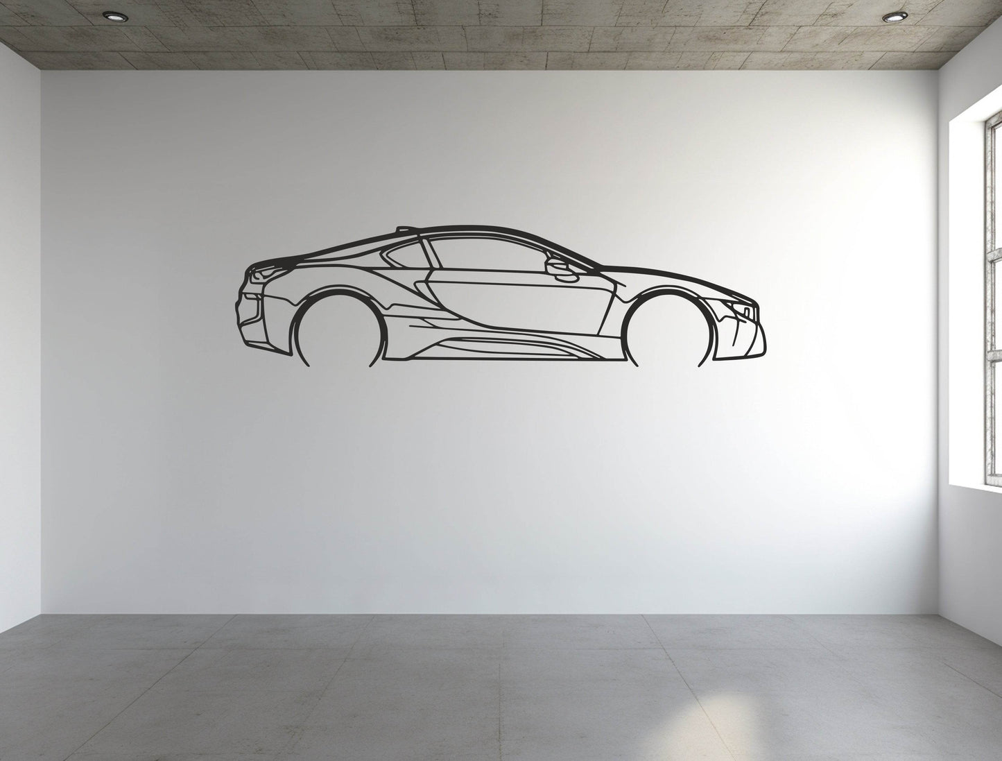 i8 Coupe - Metal Wall Art - Metal Art