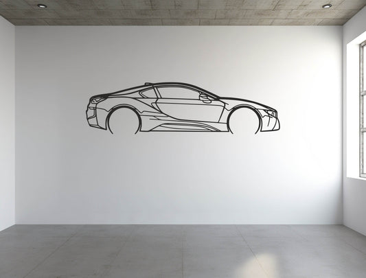i8 Coupe - Metal Wall Art - Metal Art