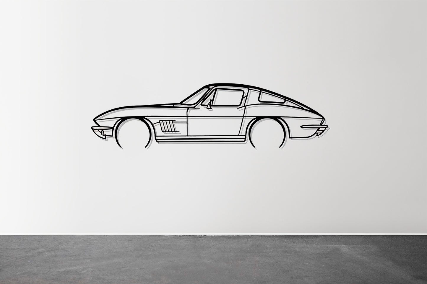 Corvette C2 1967 - Metal Wall Art