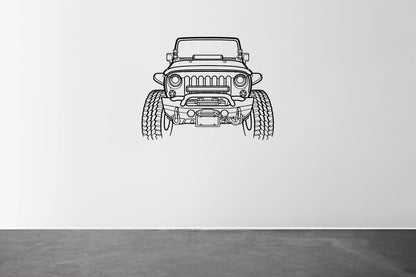 Wrangler Offroad Front - Metal Wall Art - Metal Art