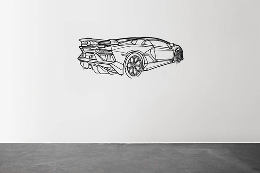 Aventador SVJ Roadster - Metal Wall Art - Metal Art