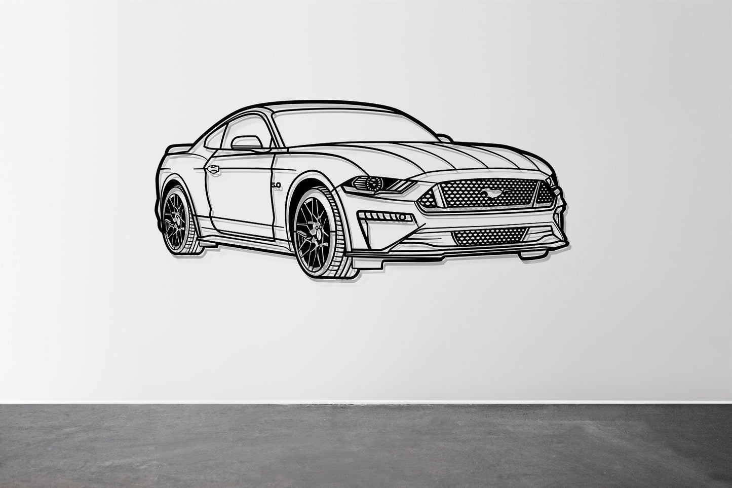 2018 Mustang GT - Perspective - Metal Wall Art