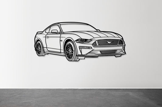 2018 Mustang GT - Perspective - Metal Wall Art