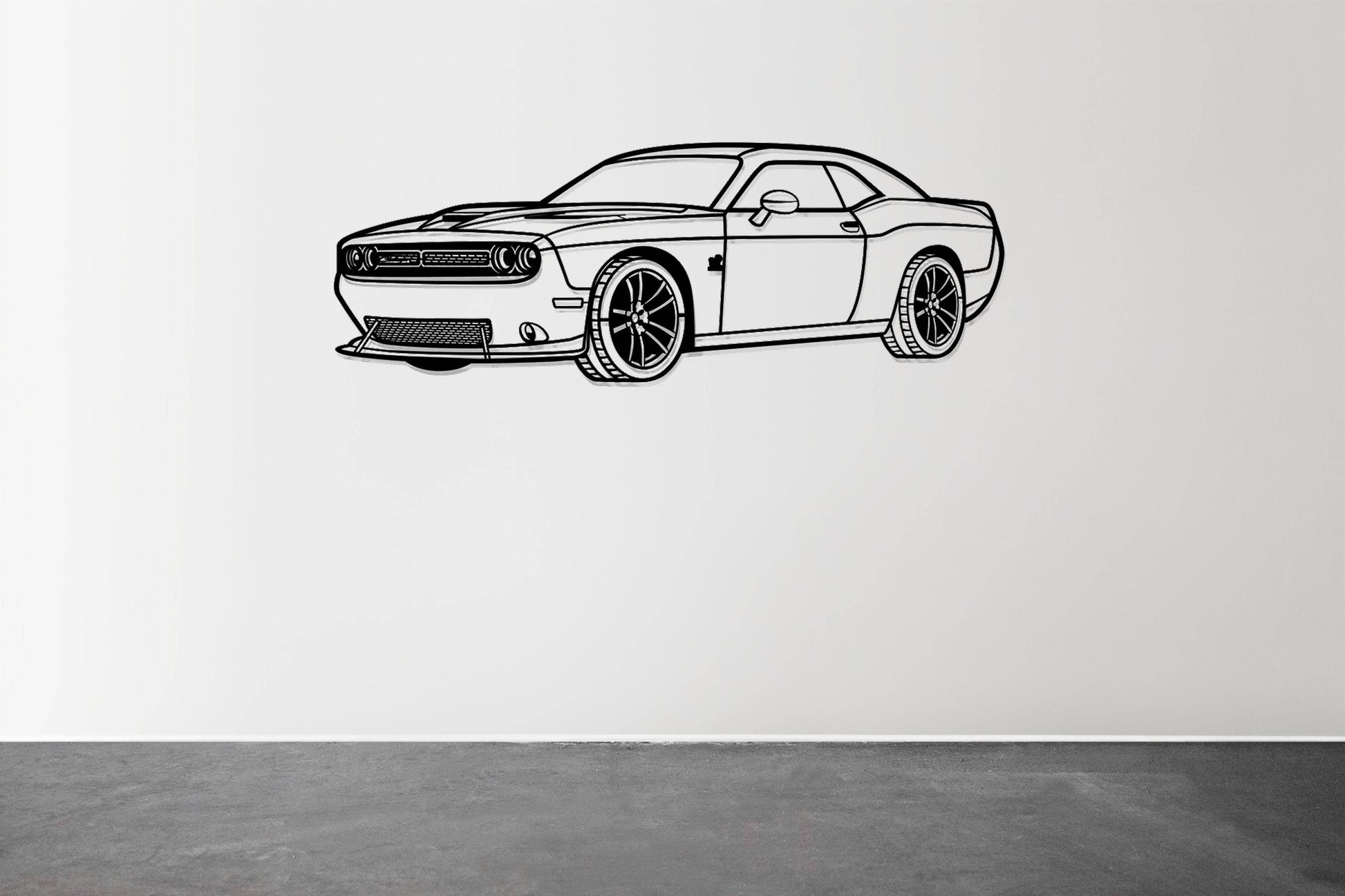 Challenger SRT Perspective - Metal Wall Art - Metal Art