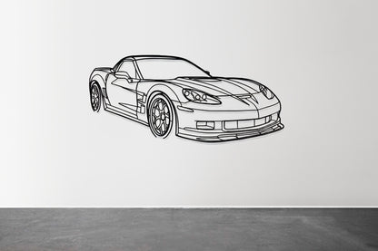 Corvette C6 ZR1 - Metal Wall Art