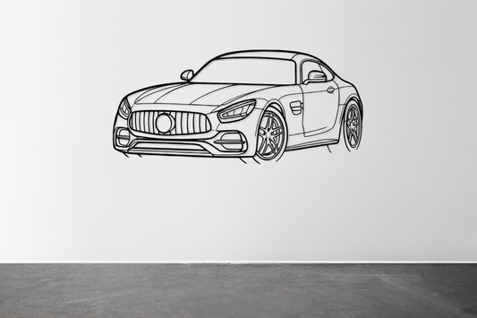 AMG GT C - Metal Wall Art