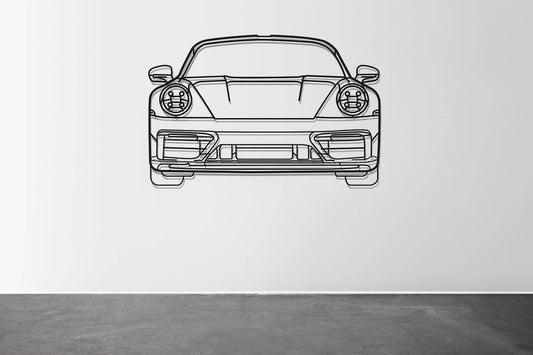911 Model 992 Front - Metal Wall Art - Metal Art