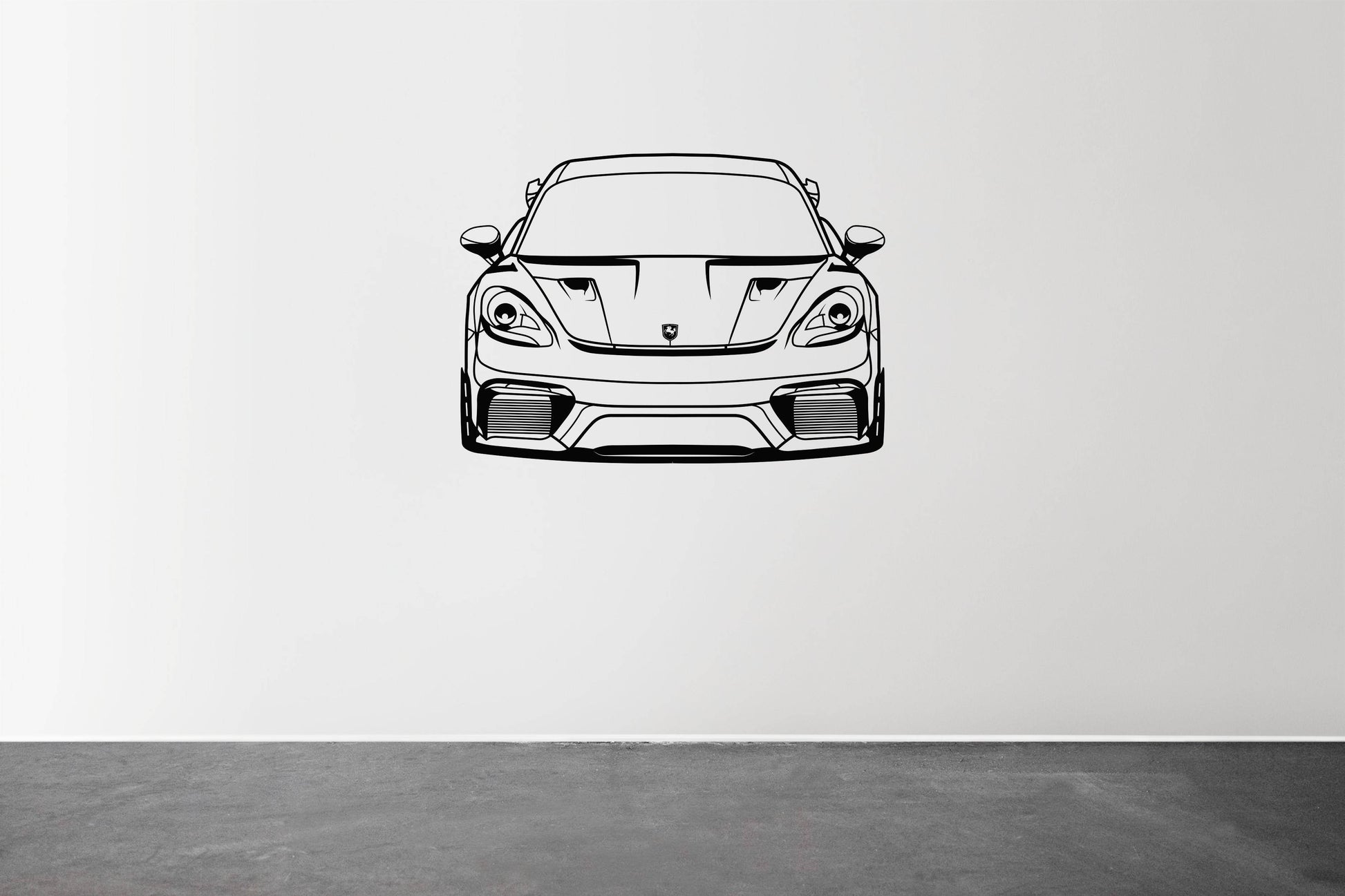 718 Cayman GT4 RS Front View - Metal Wall Art - Metal Art