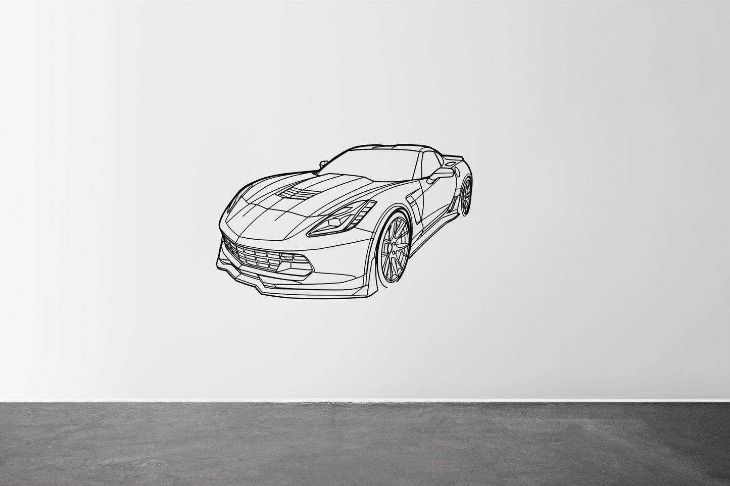 Corvette C7 Z06 - Metal Wall Art