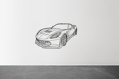 Corvette C7 Z06 - Metal Wall Art