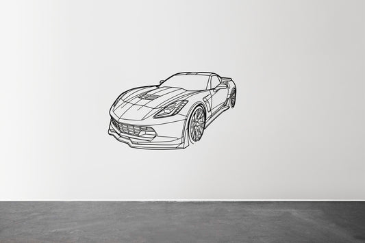 Corvette C7 Z06 - Metal Wall Art