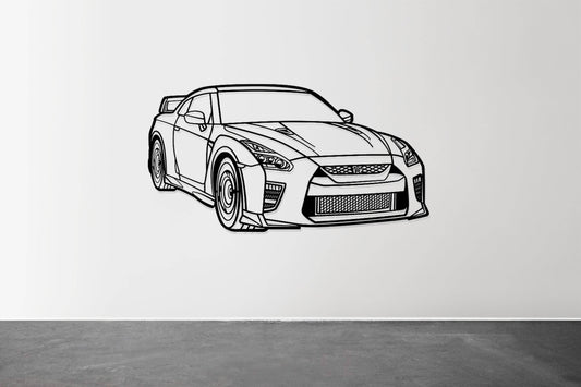 GT-R R35 Perspective - Metal Wall Art - Metal Art