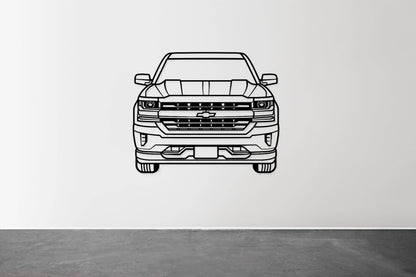 Silverado 1500 Z71 - Metal Wall Art - Metal Art