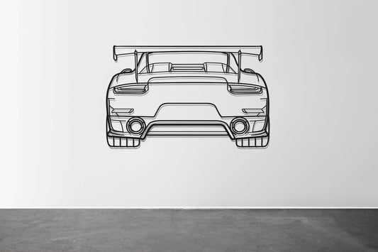911 GT2 RS Model 991 - Metal Wall Art - Metal Art