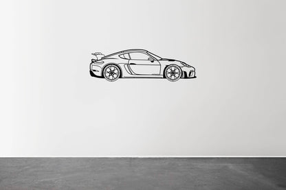 718 Cayman GT4 RS - Metal Wall Art - Metal Art