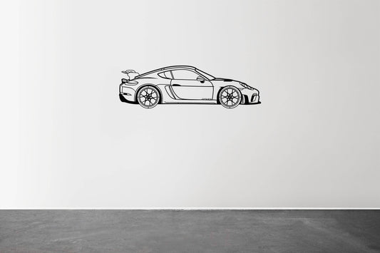 718 Cayman GT4 RS - Metal Wall Art - Metal Art