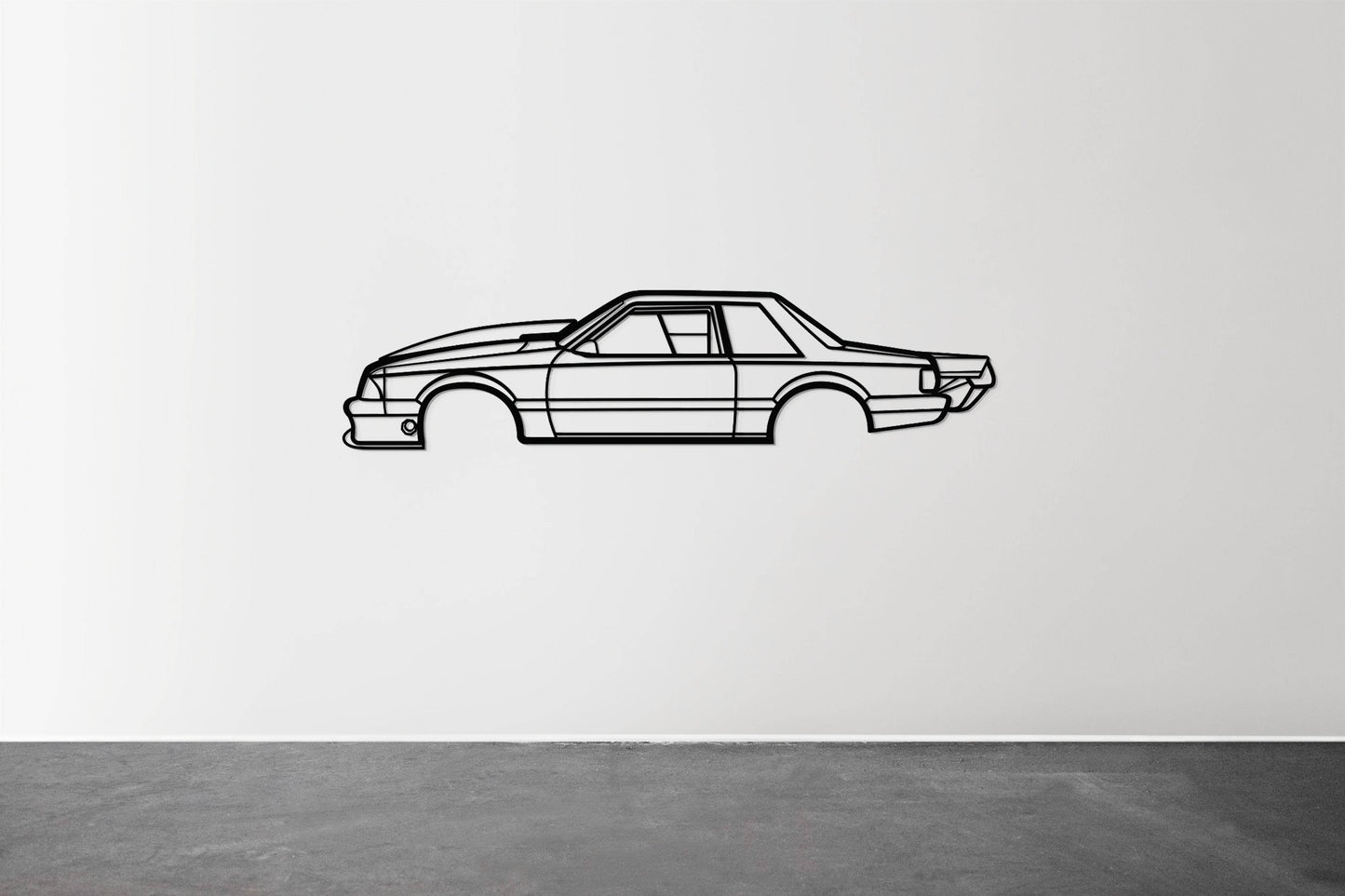 1989 Mustang Foxbody Drag Version - Metal Wall Art - Metal Art