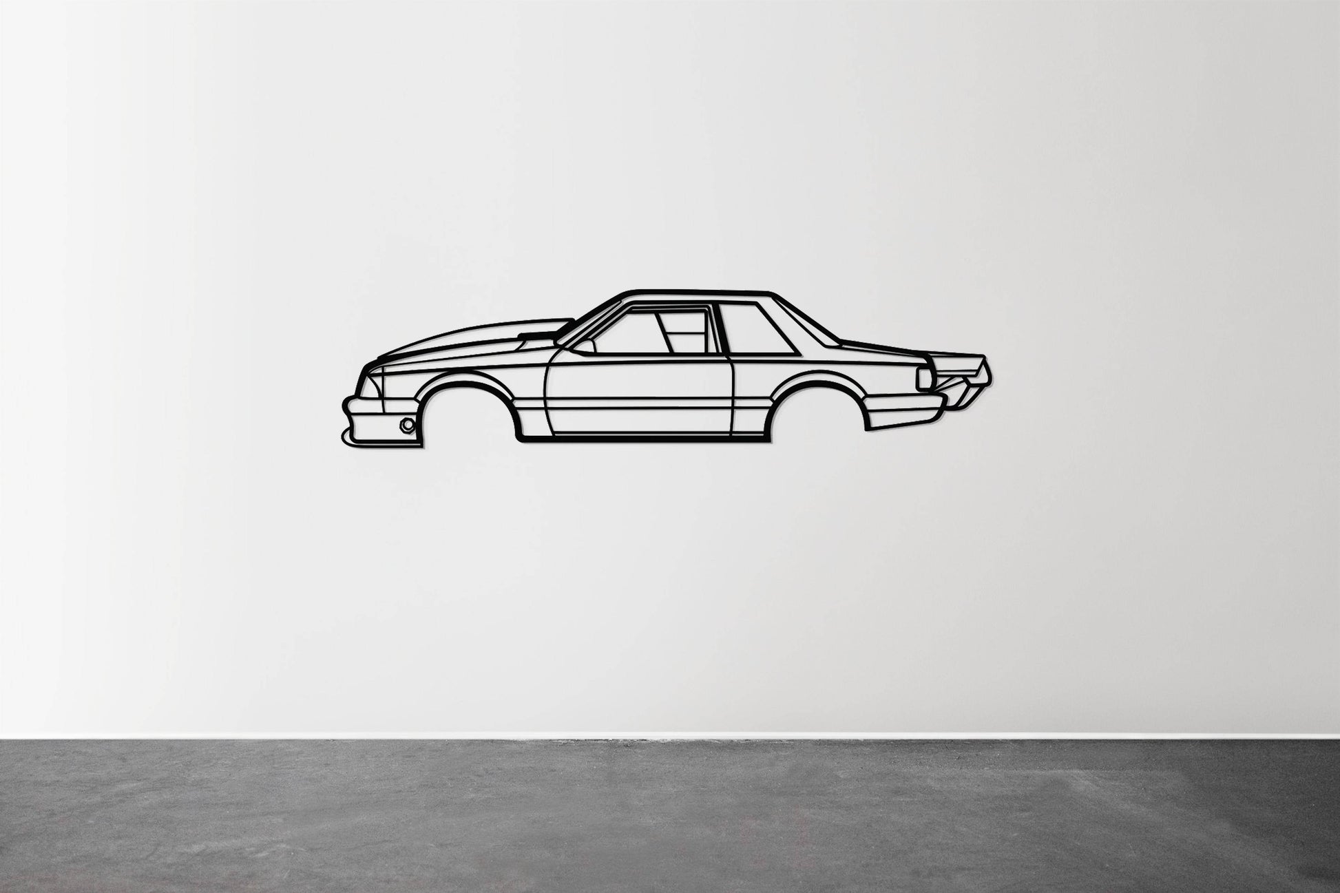 1989 Mustang Foxbody Drag Version - Metal Wall Art - Metal Art