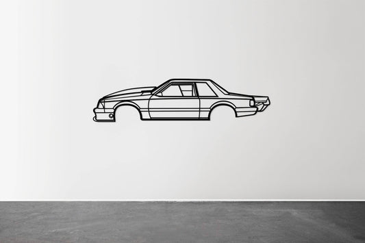 1989 Mustang Foxbody Drag Version - Metal Wall Art - Metal Art