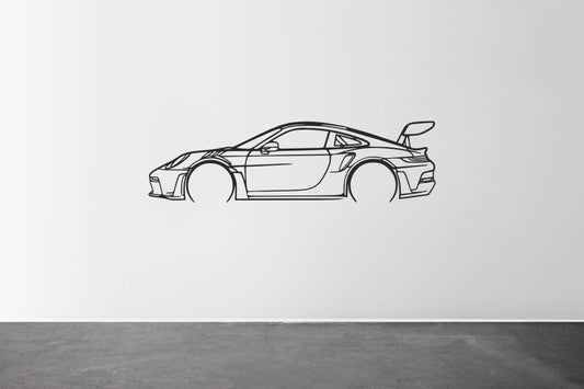 911 GT3 RS 992 - Metal Wall Art - Metal Art