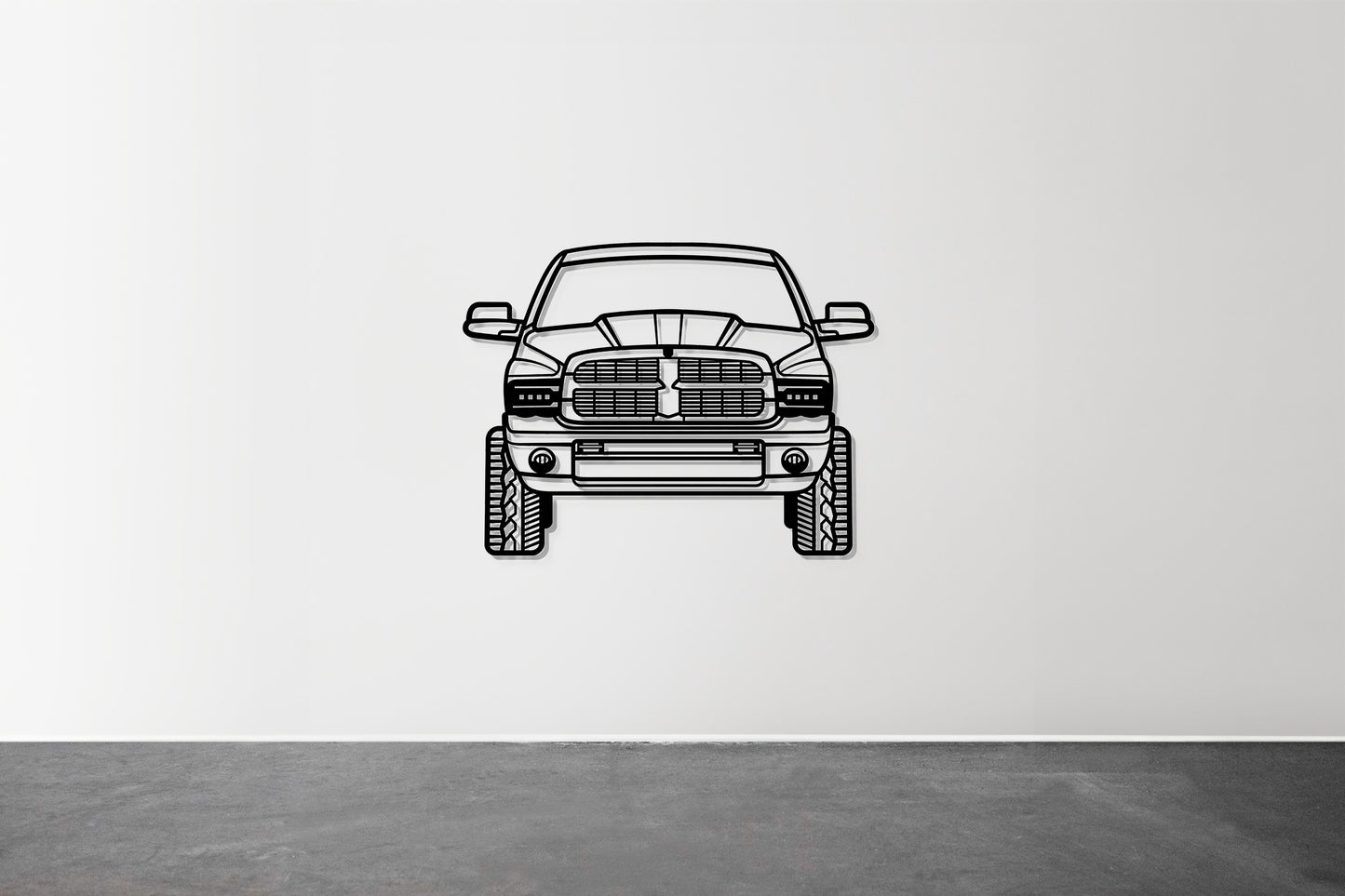 2003 RAM 2500 Front View - Metal Wall Art
