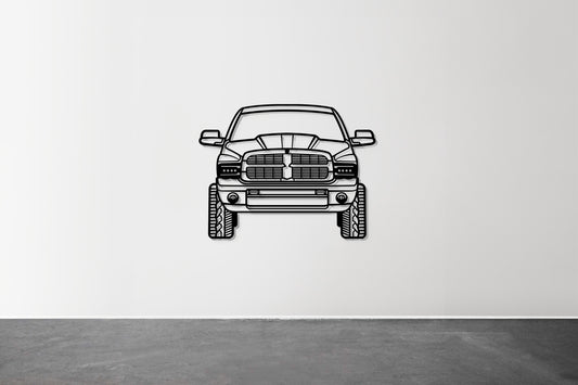 2003 RAM 2500 Front View - Metal Wall Art