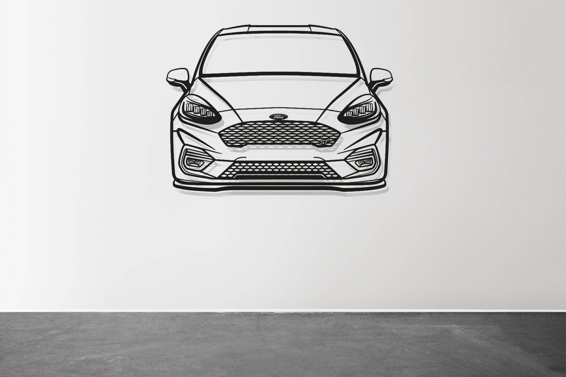 Fiesta MK8 Front - Metal Wall Art - Metal Art